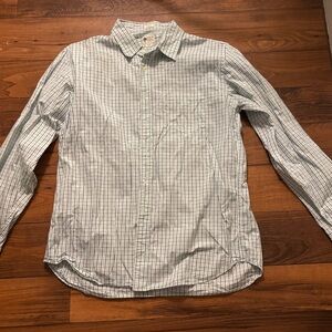 J.Crew Men’s XL Tailored Fit Plaid Button Down Shirt Blue Green Cotton